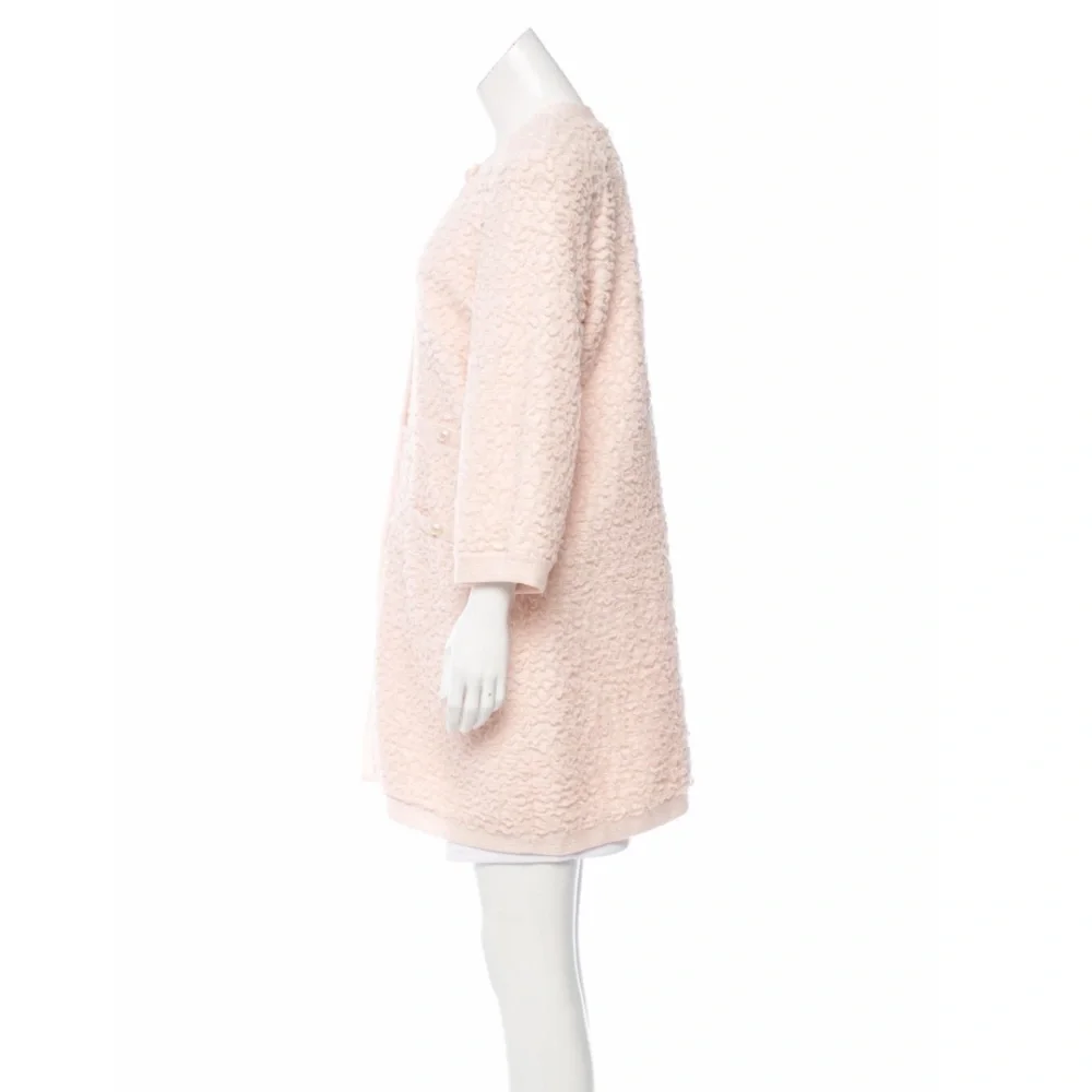 CHANEL Collection Metallic Textured Coat